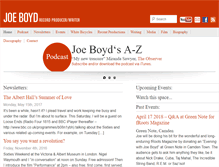 Tablet Screenshot of joeboyd.co.uk